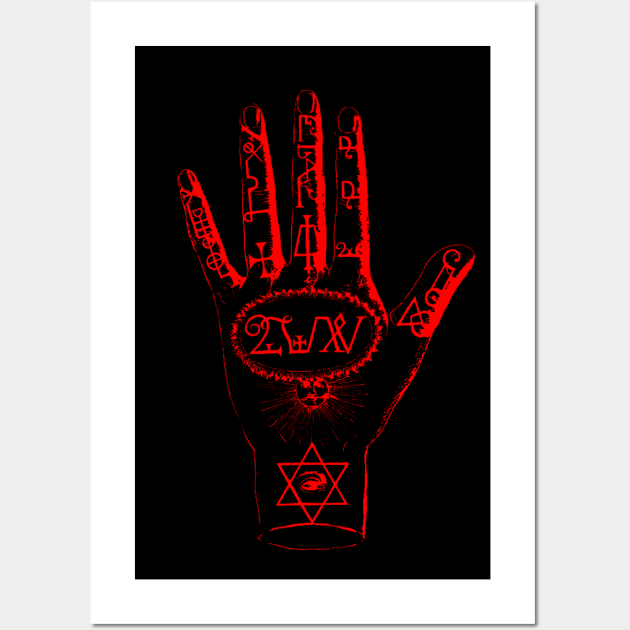 Wiccan Witch Palmistry Magic Wall Art by Scar